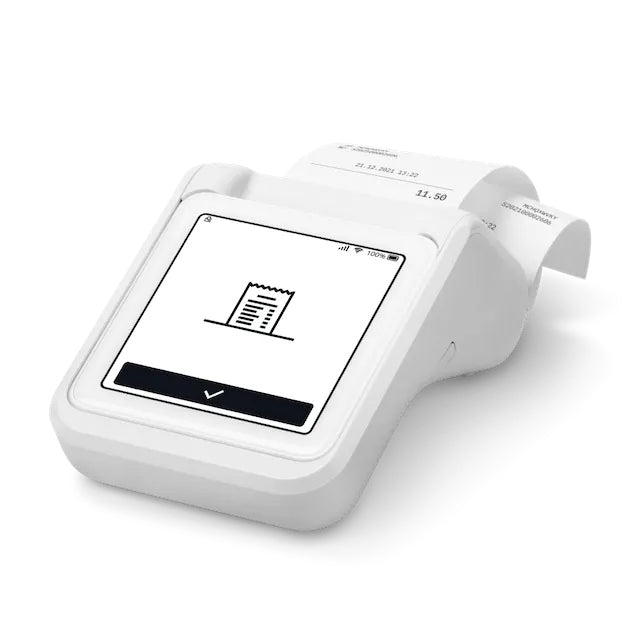 SumUp POS-Terminal mit Bondrucker – WLAN/4G, kontaktlos & EMV – weiss