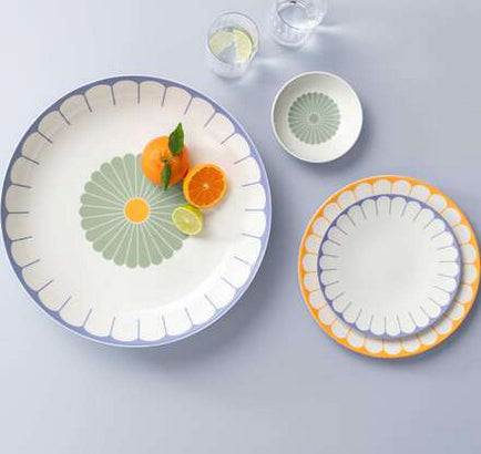 Villeroy & Boch Fleur Dessertschale – Porzellan, Grün, Rund, 6 Stück