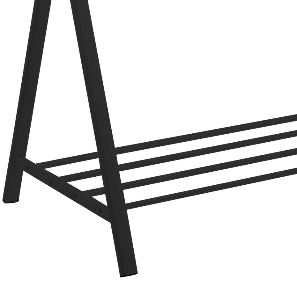 Actona Garderobenständer – Stahl, Schwarz, 117 × 59 × 165 cm