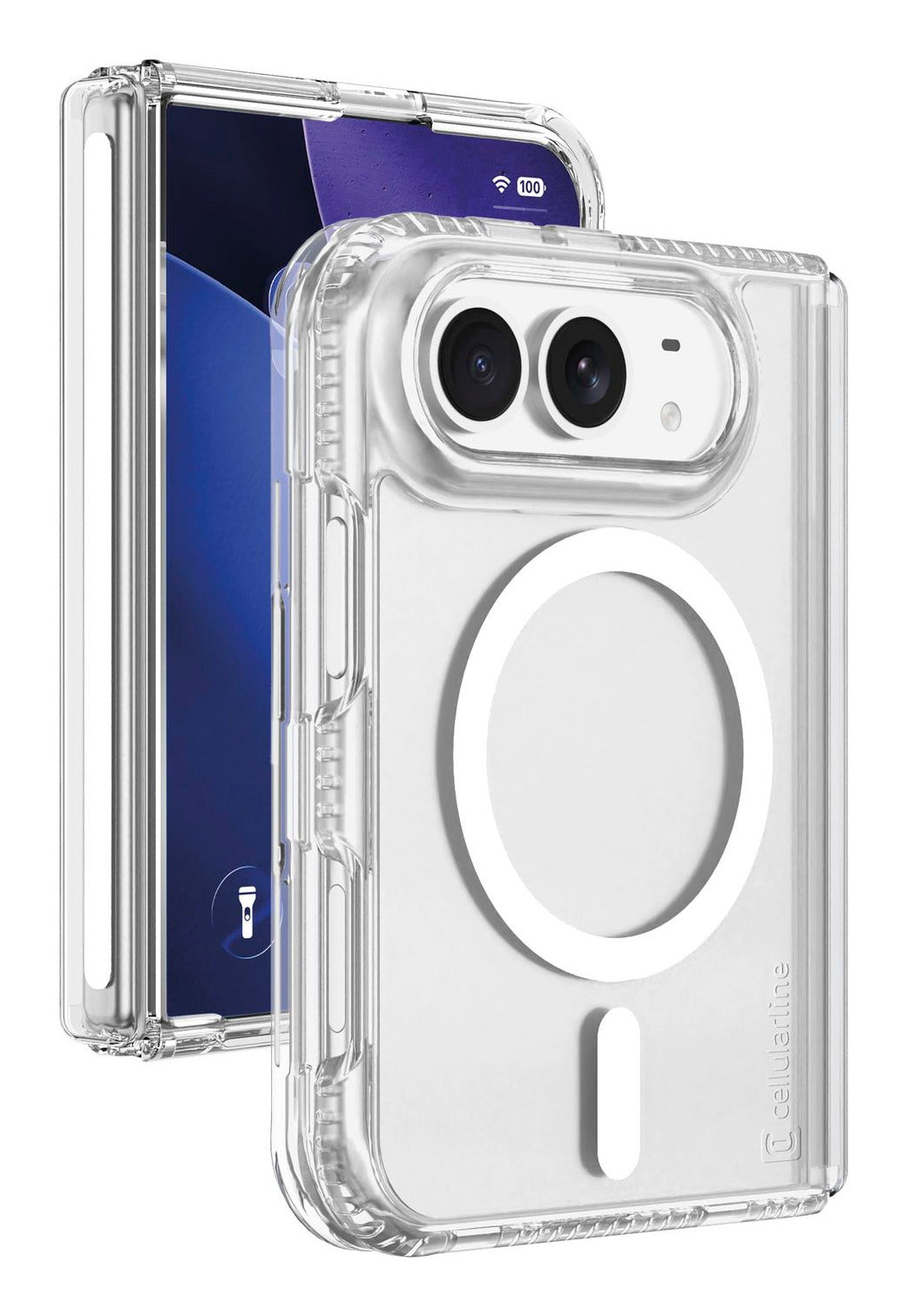 Cellularline Ultra Strong Mag – Backcover – für Apple iPhone 18 Duo, MagSafe, Kunststoff, Transparent