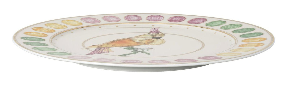 Rosenthal IDYLLIA Cockatoo Platzteller – Ø 33,1 cm, Porzellan, Weiss/Mehrfarbig, spülmaschinenfest