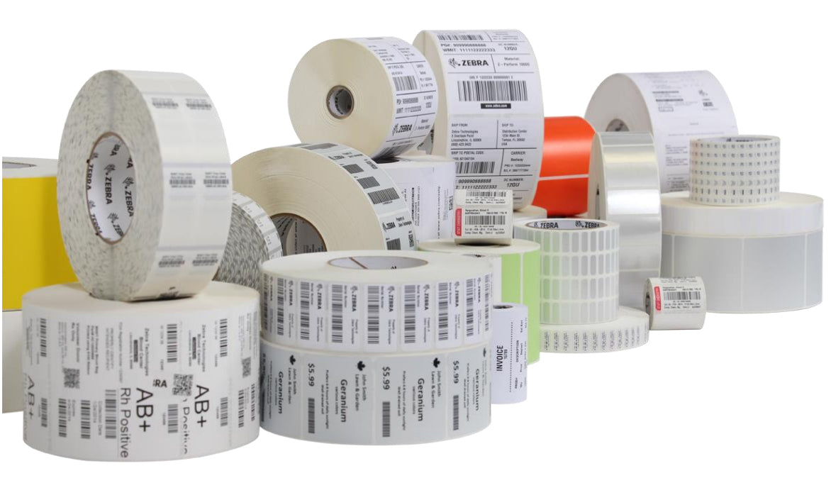 Zebra Thermotransferband Harz, Schwarz – 110 mm × 74 m – 12 Stk.