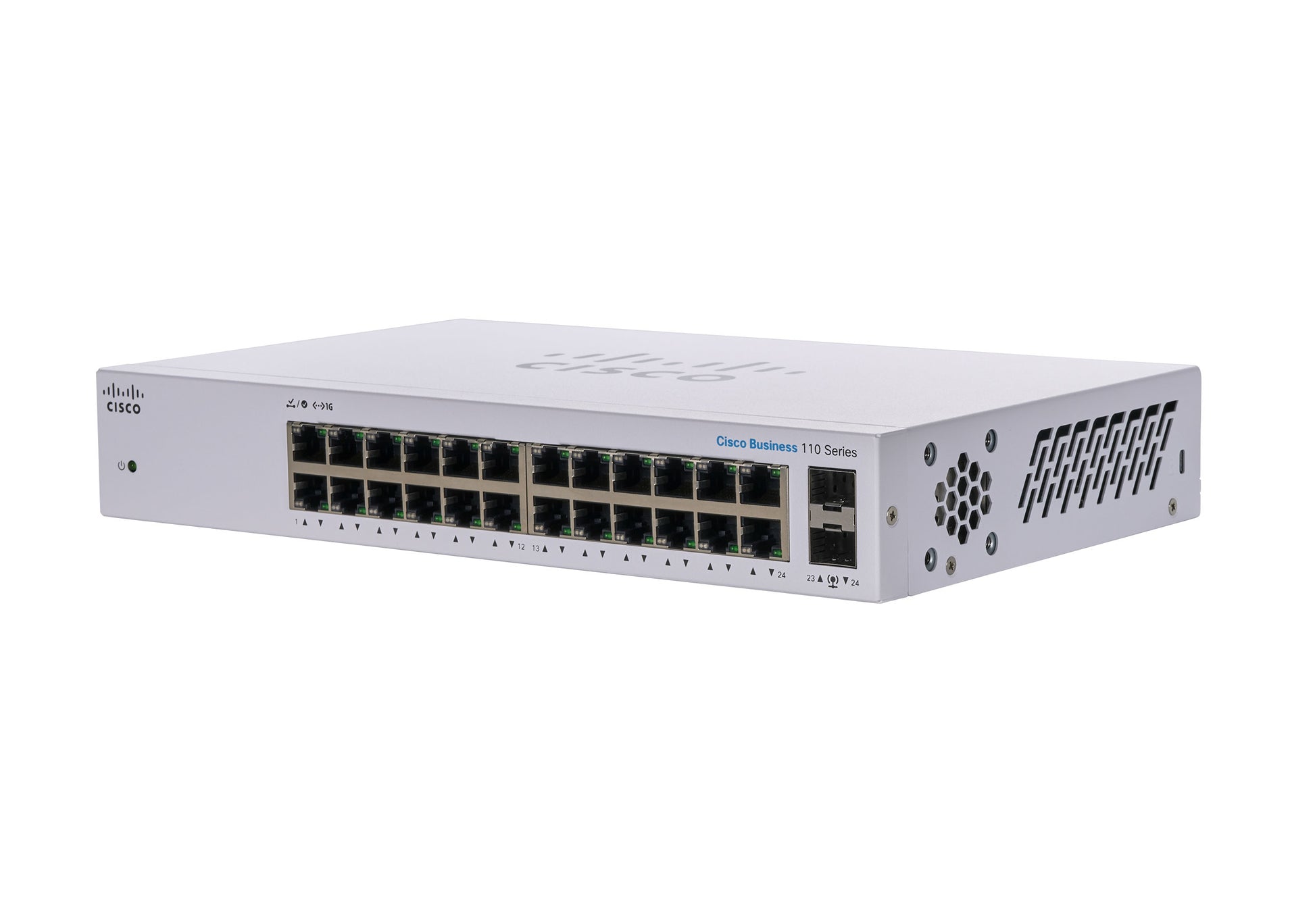 Cisco CBS110 – Switch – 24×GbE, 2×SFP, L2, 1U