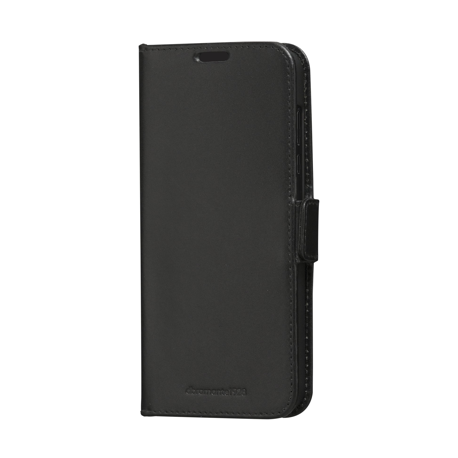 dbramante1928 Copenhagen Wallethülle – für Samsung Galaxy A55 5G, mit Ständer, 3 Kartenfächer, Leder, Schwarz