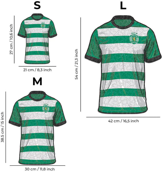 Iconic Puzzles Sporting CP Trikot – Logikspiel, 1 Spieler, ab 10 Jahren, mehrsprachig