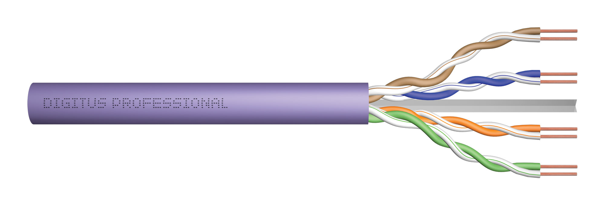 Digitus CAT6 U/UTP Netzwerkkabel – 500 m, lila