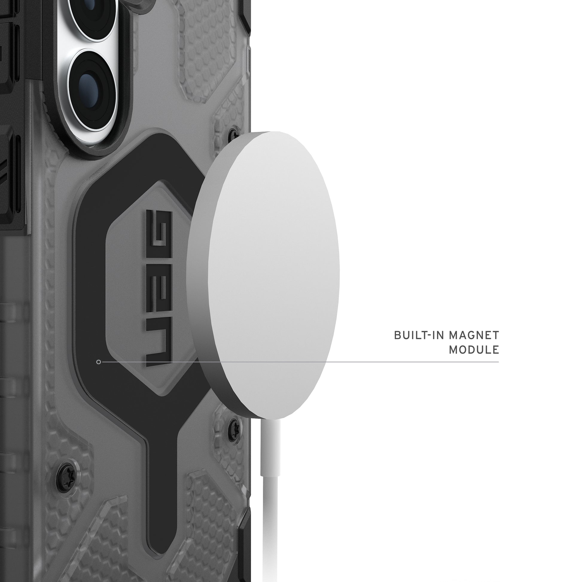 Urban Armor Gear UAG Pathfinder Backcover – für Samsung Galaxy S26+ – MagSafe, PC, Schwarz/Transparent