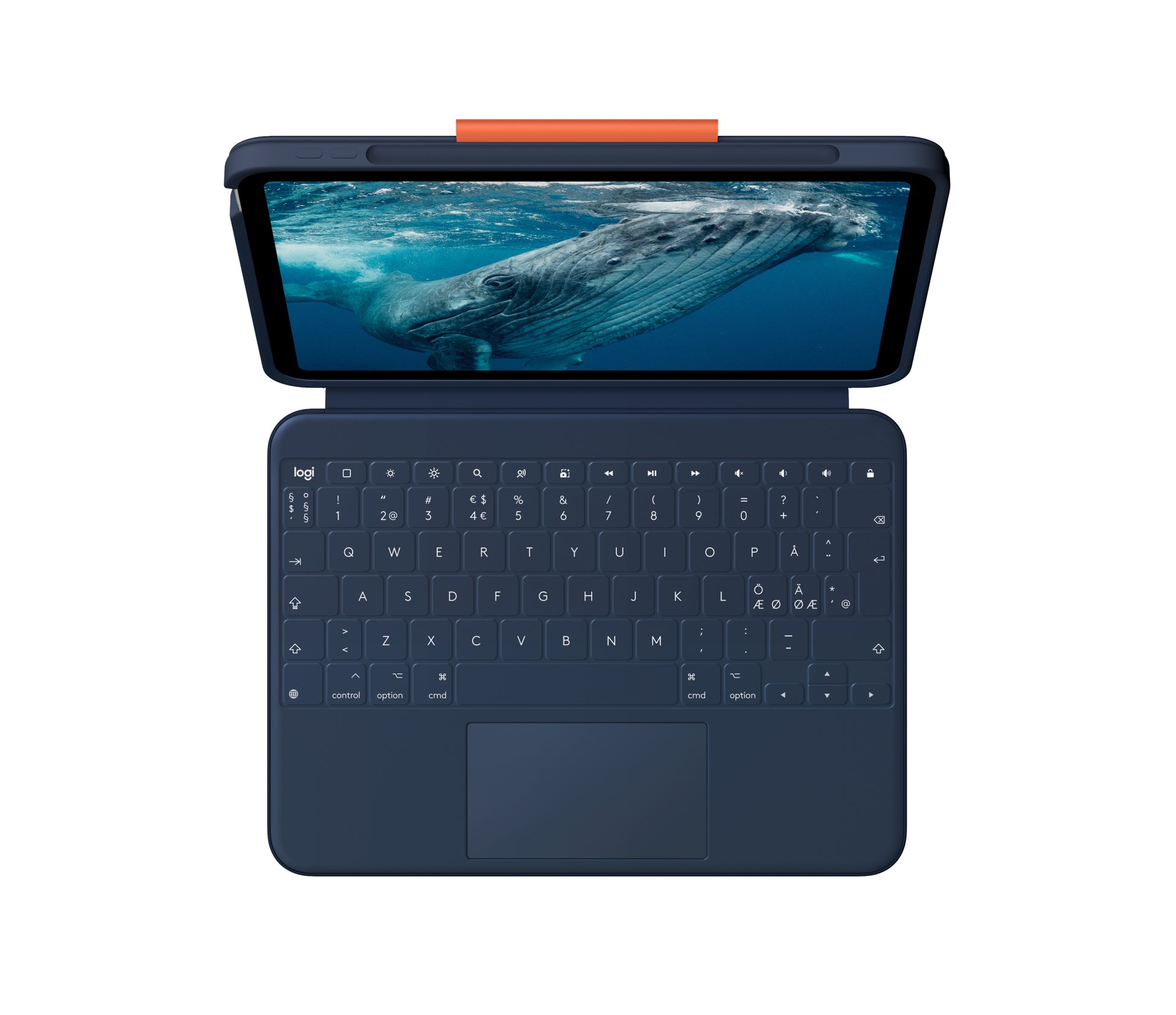 Logitech Rugged Combo 4C Tastatur-Case für Tablets – mit Touchpad – Classic Blue