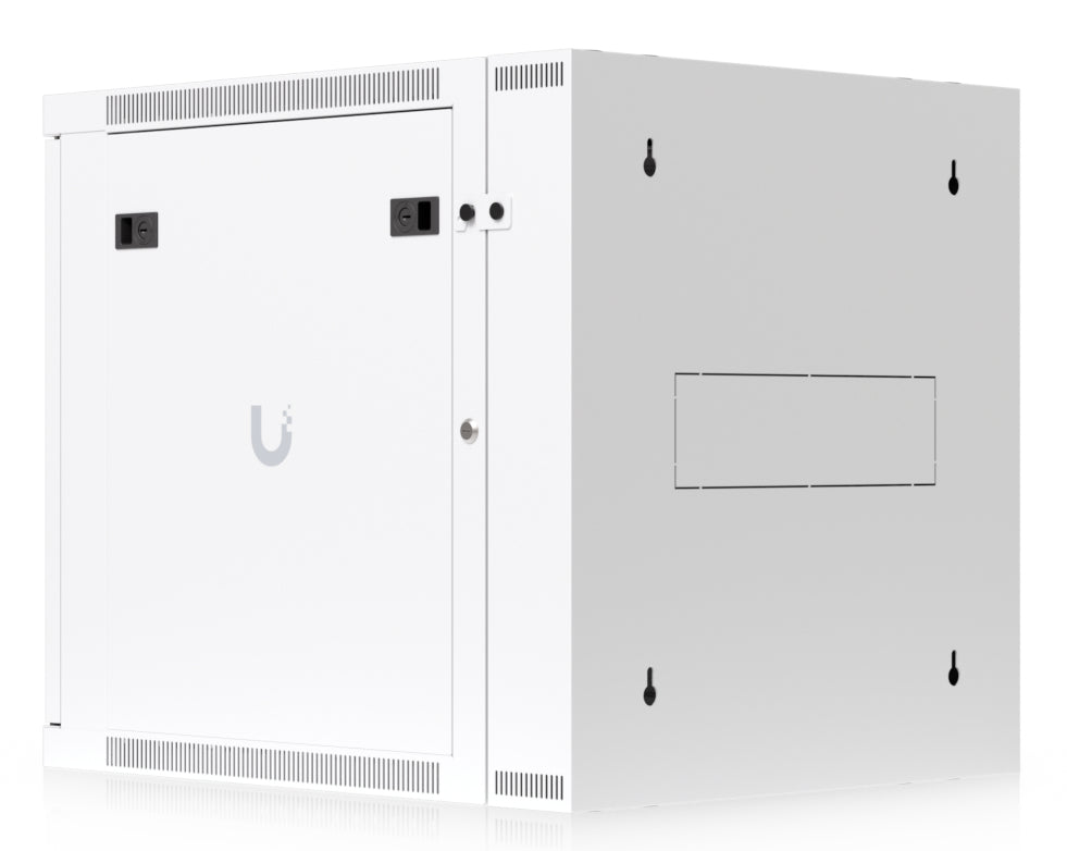 Ubiquiti UACC-Rack-12U-Wand-SW-P – 19" Wandverteiler 12U, abschliessbar, 600 × 703 × 639 mm, weiss, Stahl