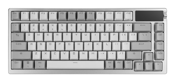 ASUS ROG Azoth – Gaming-Tastatur 75% – Mechanisch – USB, Bluetooth & 2,4 GHz – RGB – Ohne Ziffernblock – Weiss