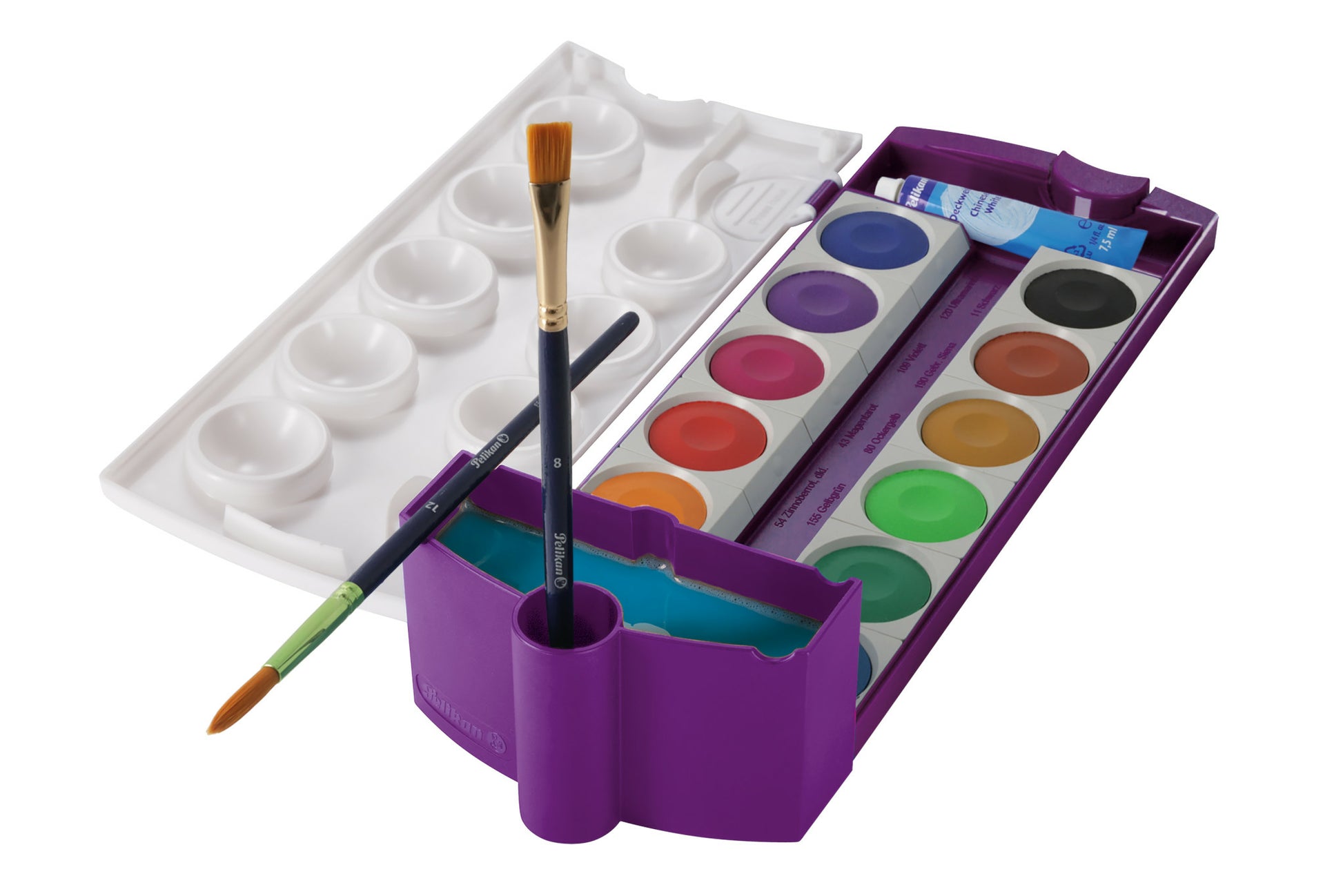 Pelikan 824019 – Wasserbox, violett, 1 Stück, für Pelikan Farbkasten K12/K24