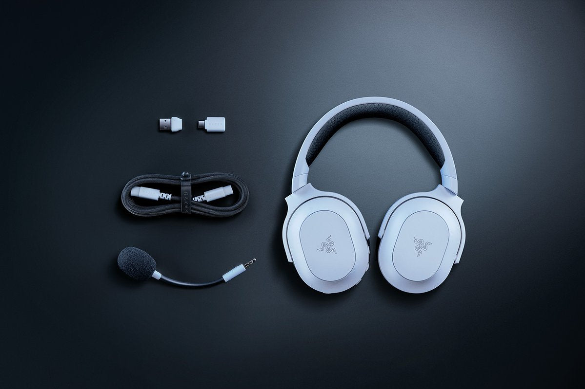 Razer Barracuda X Chroma Gaming-Headset – Over-Ear, Stereo, BT, mit USB-C-Dongle, Weiss