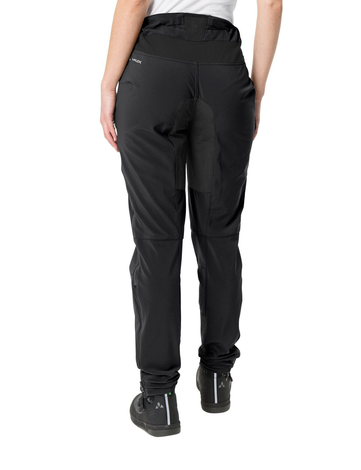 VAUDE Softshellhose Qimsa II – Grösse 44 – Schwarz, Polyester/Elasthan, wasserfest, reflektierend