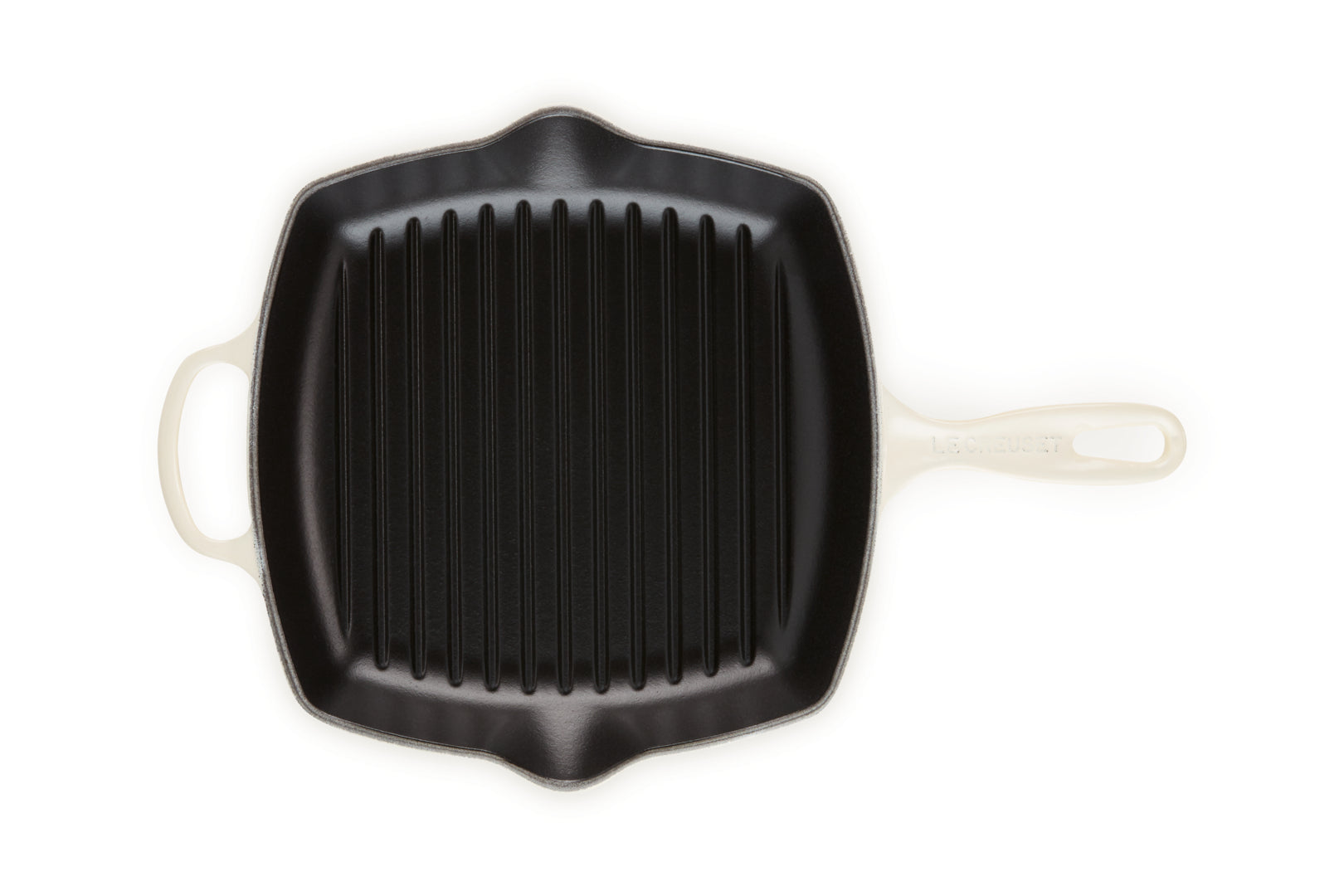 Le Creuset Fonduepfanne – Ø 26 cm, Gusseisen, Emaille, für Induktion, Gas, Glaskeramik, Beige