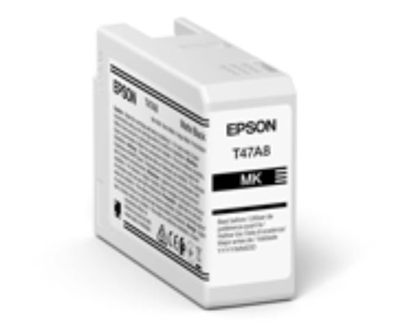 Epson T47A8 Pro 10 Mattschwarze Tintenpatrone (Original) – 50 ml – für SureColor P906
