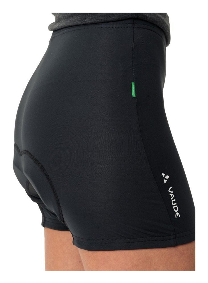VAUDE Velo-Innenhose T-Pad Rad – Grösse 46 – Schwarz, Polyester/Elasthan (recycelt), Slim Fit