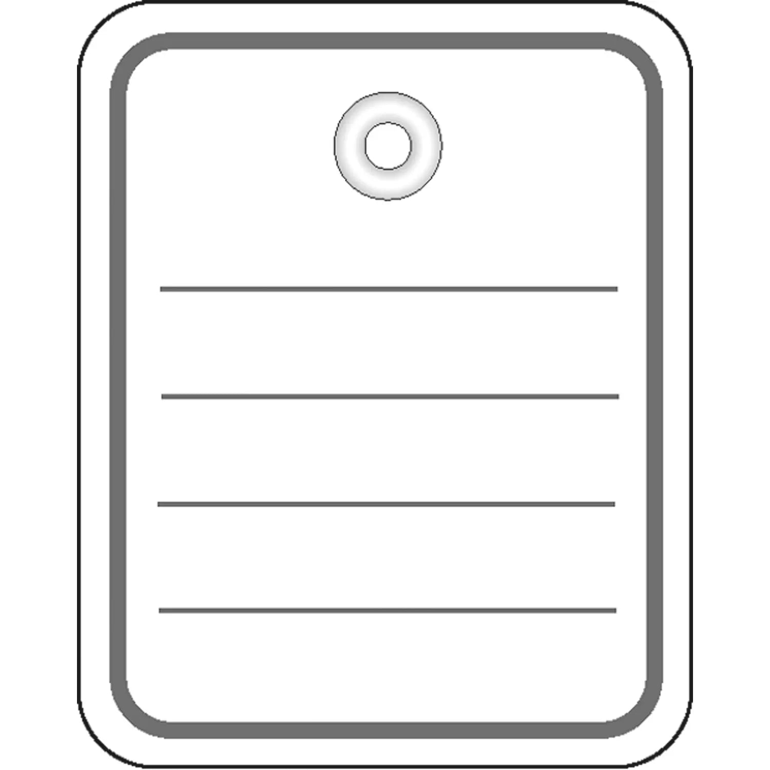 HERMA Anhängeetiketten – rechteckig 40 × 50 mm, Karton, weiss, mit Öse, 1'000 Stk.