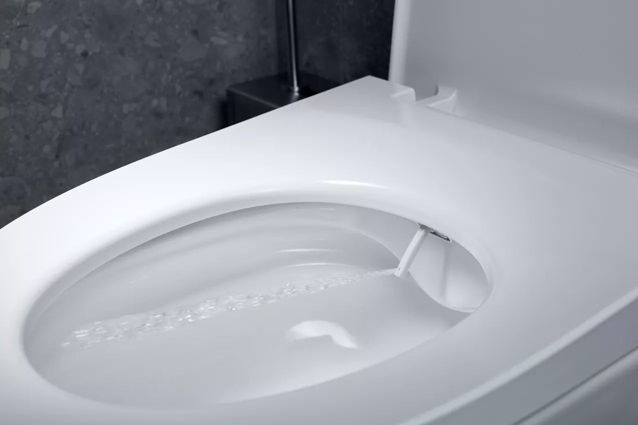 Diaqua Toilettensitz – Duroplast, weiss, verlängert, mit Deckel, Soft-Close, 42–48,3 × 37 cm