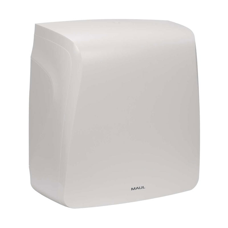 MAUL Falthandtuchspender – Kunststoff, weiss, 165 × 355 × 335 mm