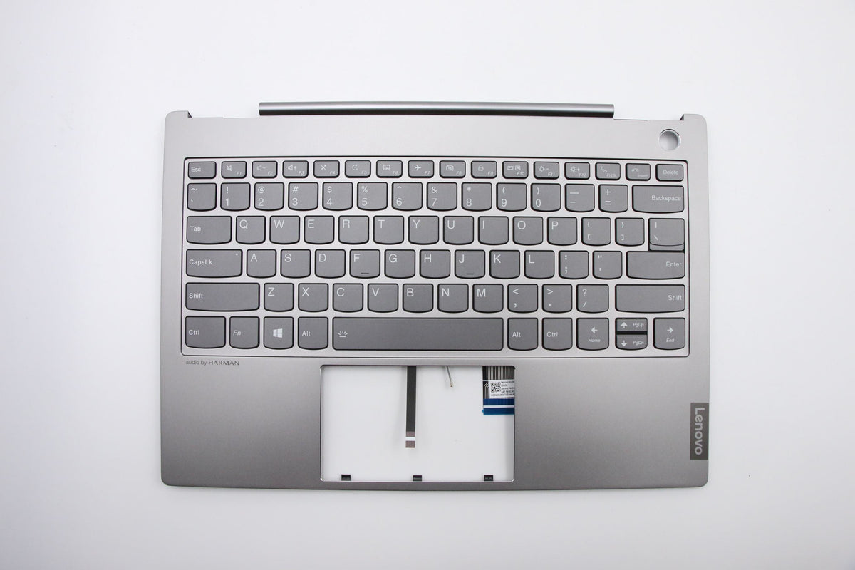 Lenovo Gehäuse-Unterteil mit Tastatur für ThinkBook 13s-IWL (20R9) – US Englisch, Grau