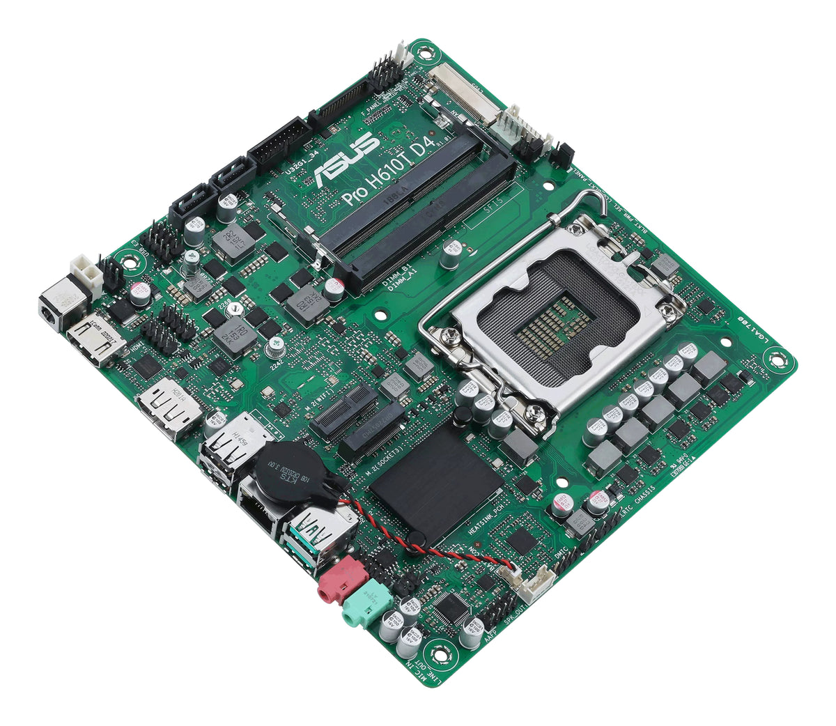 ASUS Pro H610T D4-CSM – Mainboard – LGA 1700, Intel H610, mini ITX, DDR4 SO-DIMM, max. 64 GB