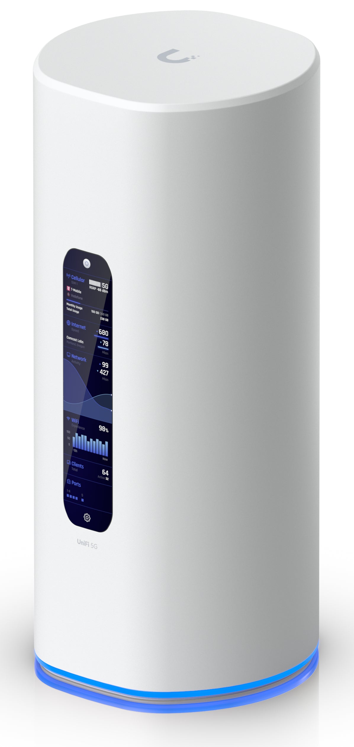 Ubiquiti UDR-5G-Max – WLAN-Router – Wi-Fi 7 Tri-Band (2,4/5/6 GHz), 7,3 Gbit/s, 2.5GbE