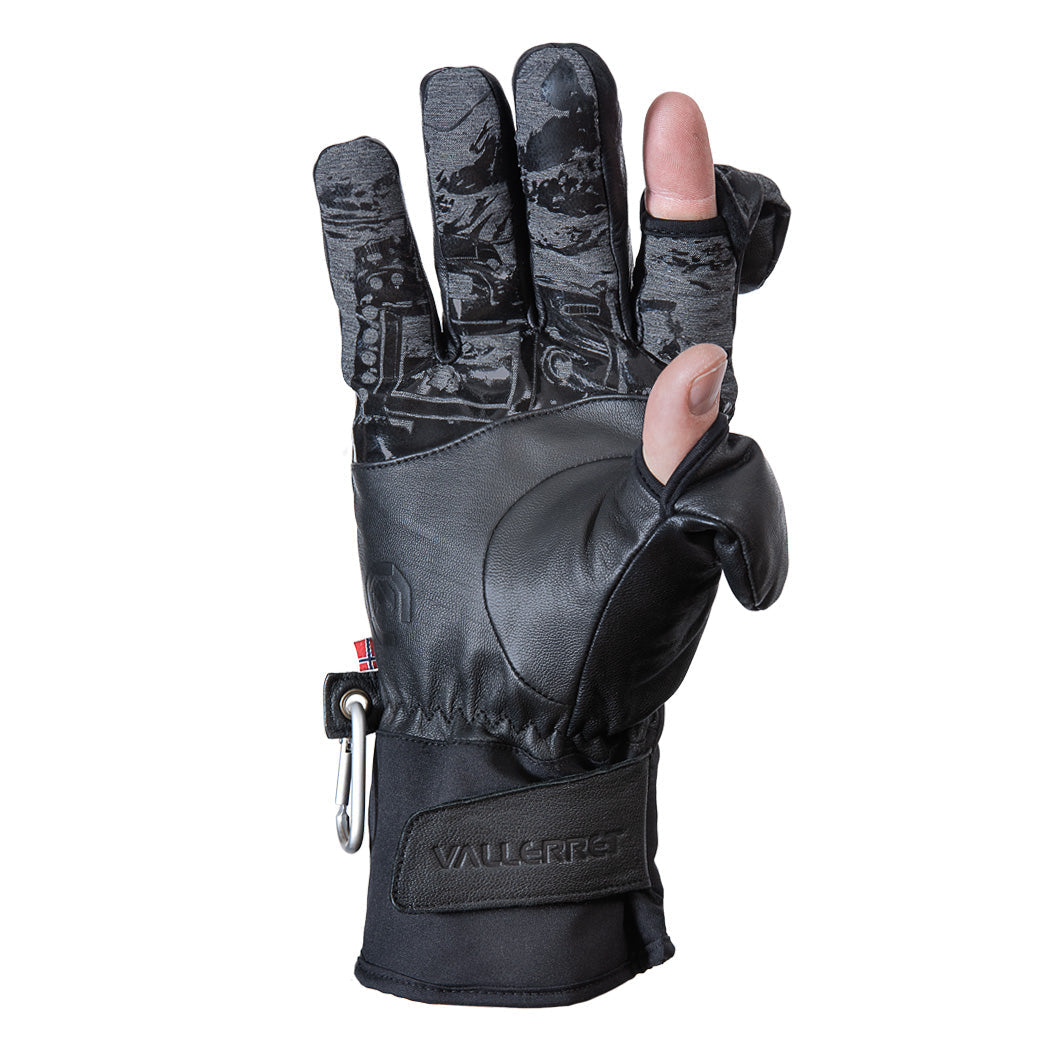 Vallerret Photography Gloves Vallerret Tinden Handschuhe – Grösse XXL, Echtes Leder, magnetische Fingerspitzen – Schwarz