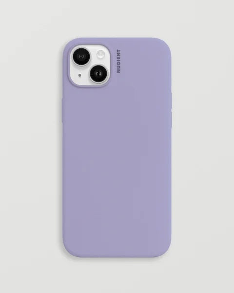 Nudient Base Case Rückcover – für Apple iPhone 14 Plus, Mikrofaser+Silikon, Soft Purple