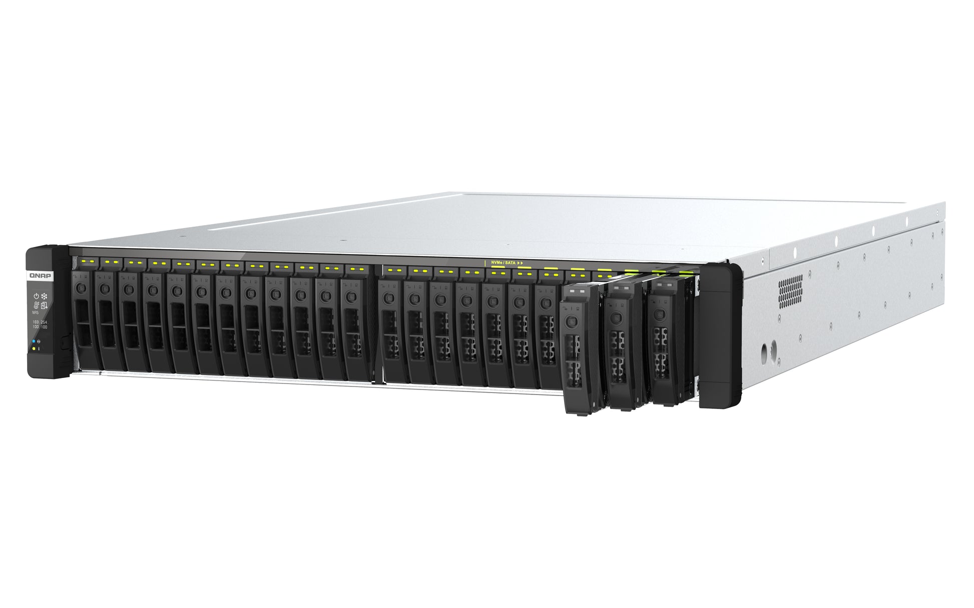 QNAP TDS-h2489FU-4314-256G Speichergerät – U.2 NVMe, PCIe Gen4, 24 Einschübe, 256 GB RDIMM ECC DDR4