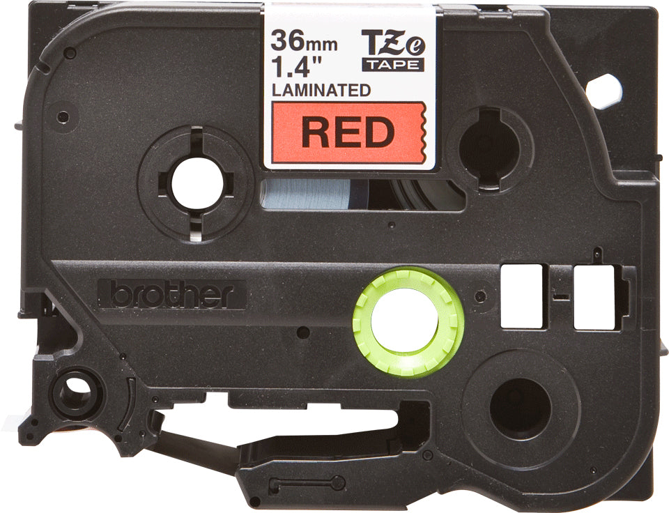 Brother TZe-461 Schriftband – Schwarz auf Rot – 40 mm × 8 m, laminiert – für PT-9600, PT-9700PC, PT-9800PCN