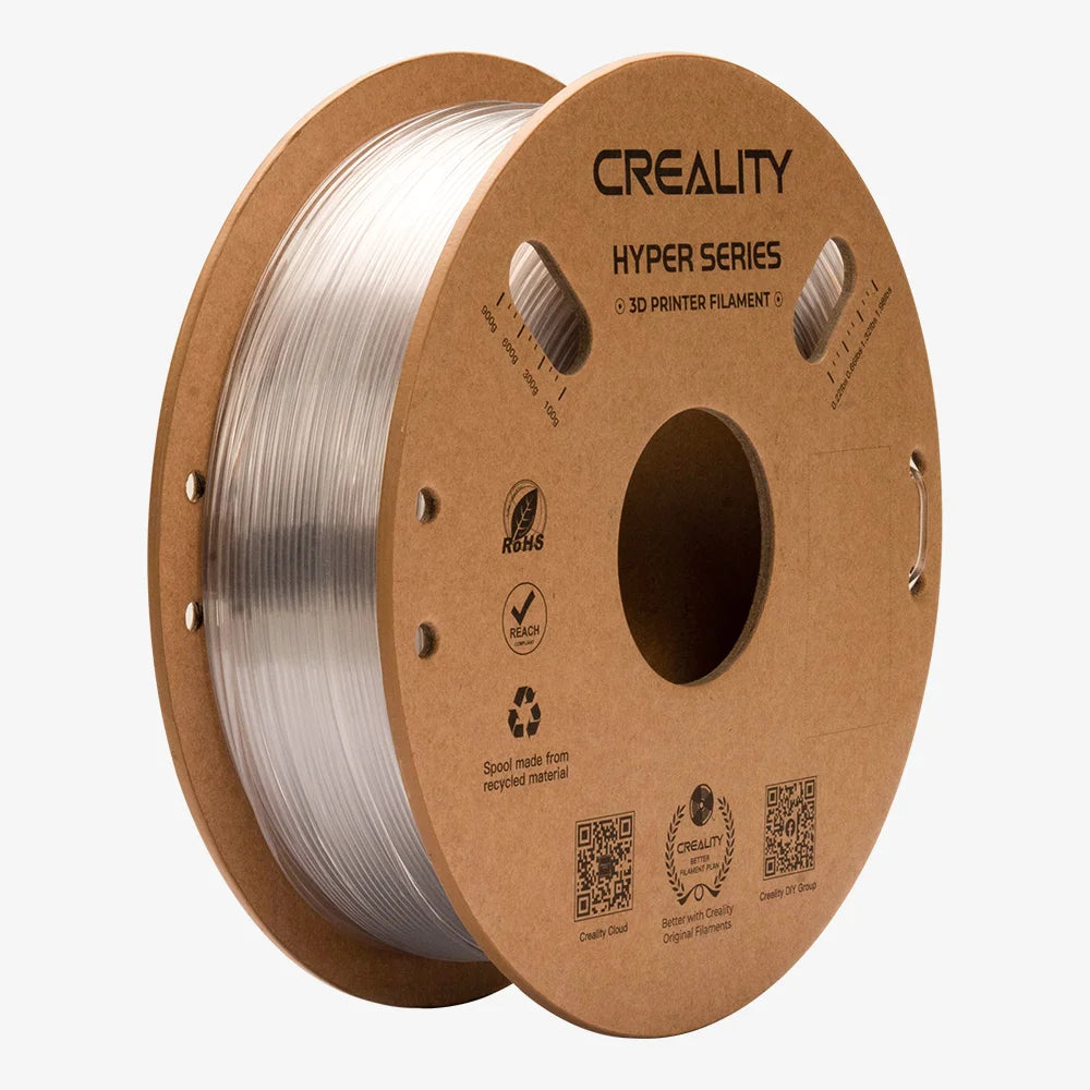 Creality 3D-Drucker-Filament Hyper PETG 1,75 mm Transparent, 1 kg – für Creality 3D