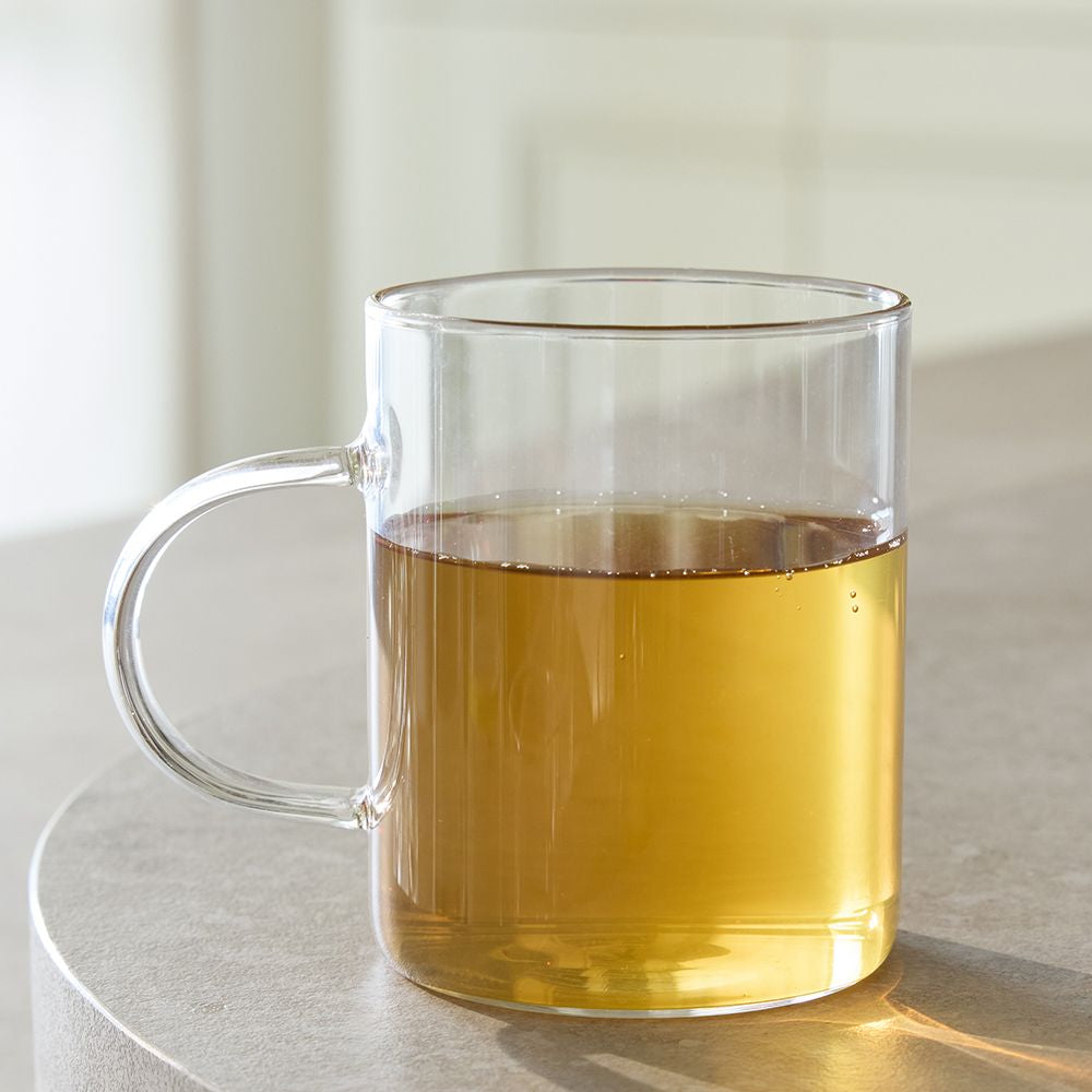 Tognana Porcellane Tognana Teetassen Lyra – 2er Set, 420 ml, Ø 8 cm, Borosilikatglas, spülmaschinenfest, mikrowellengeeignet