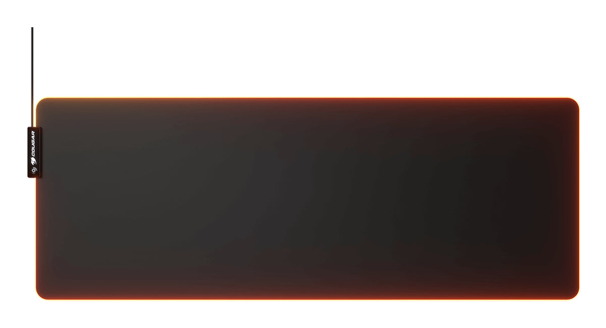 COUGAR Gaming COUGAR NEON X – Gaming-Mauspad – 800 × 300 mm, RGB, Stoff & Gummi, Schwarz
