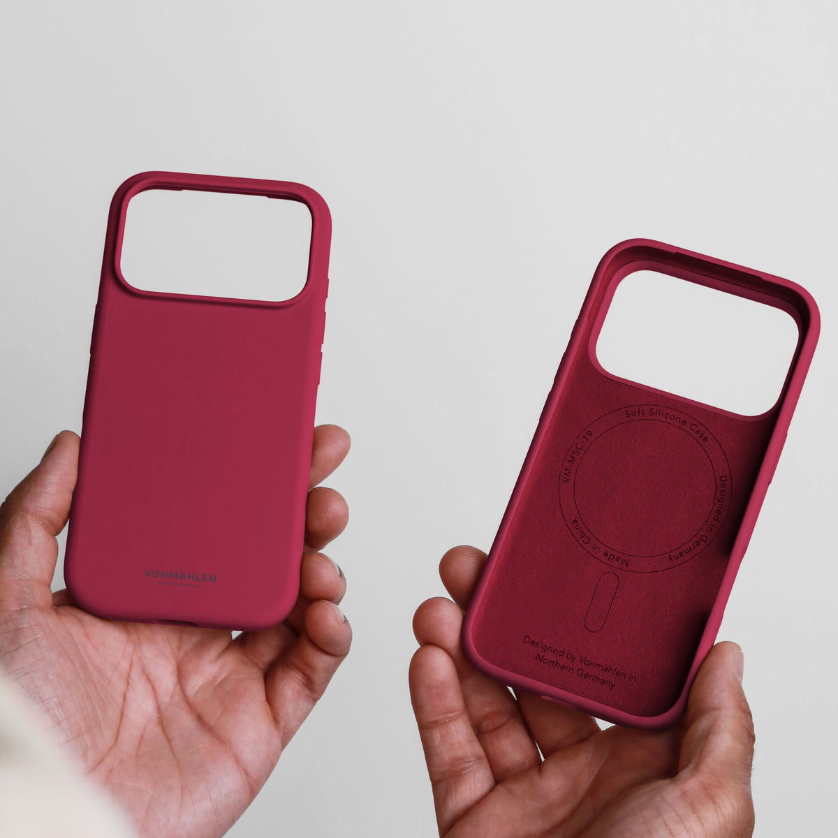 Vonmählen Backcover – für Apple iPhone 17 Pro – rot – Silikon – MagSafe-kompatibel