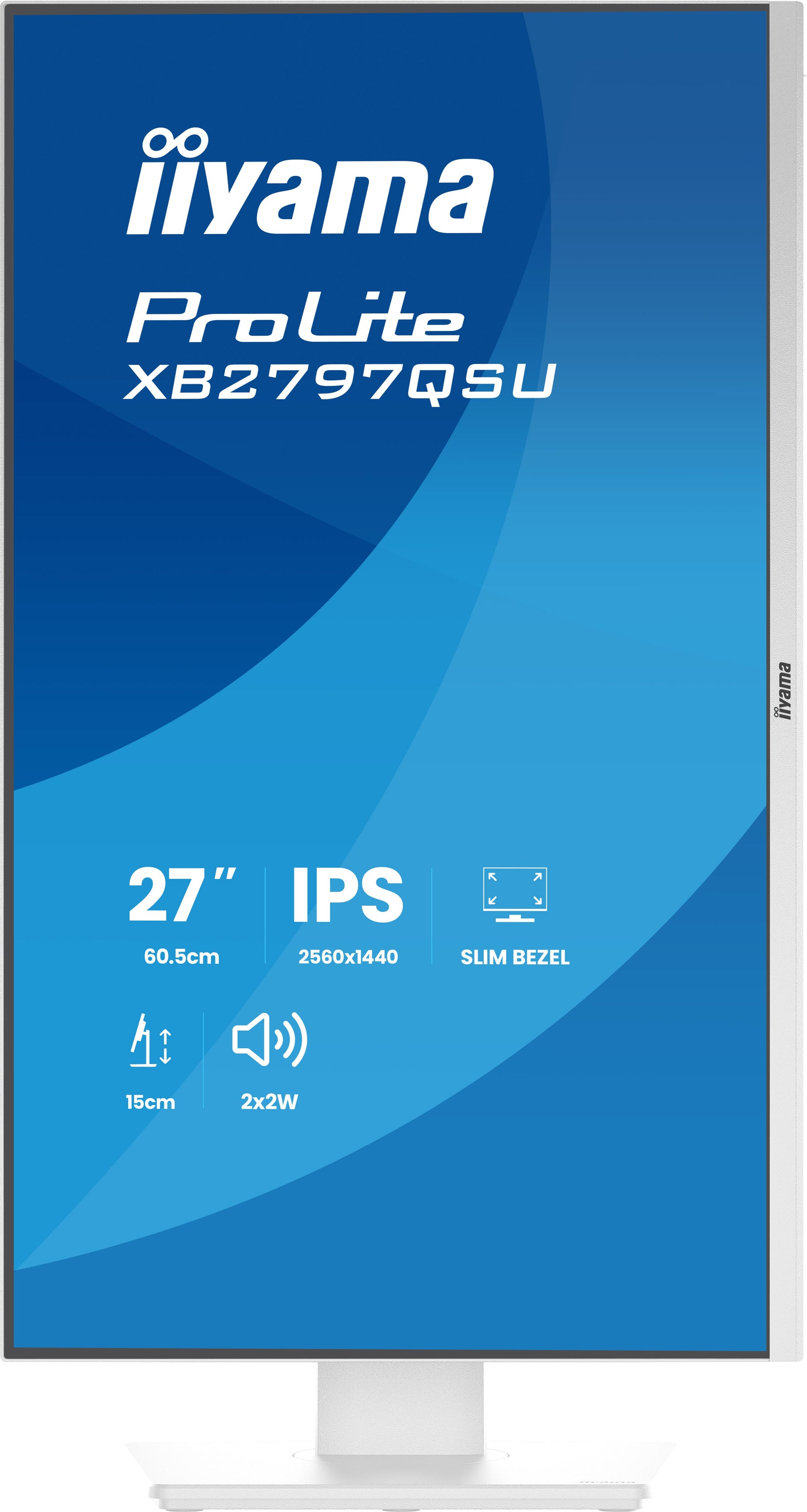 iiyama ProLite XB2797QSU-W1 – 27", 2560 × 1440 (WQHD), IPS
