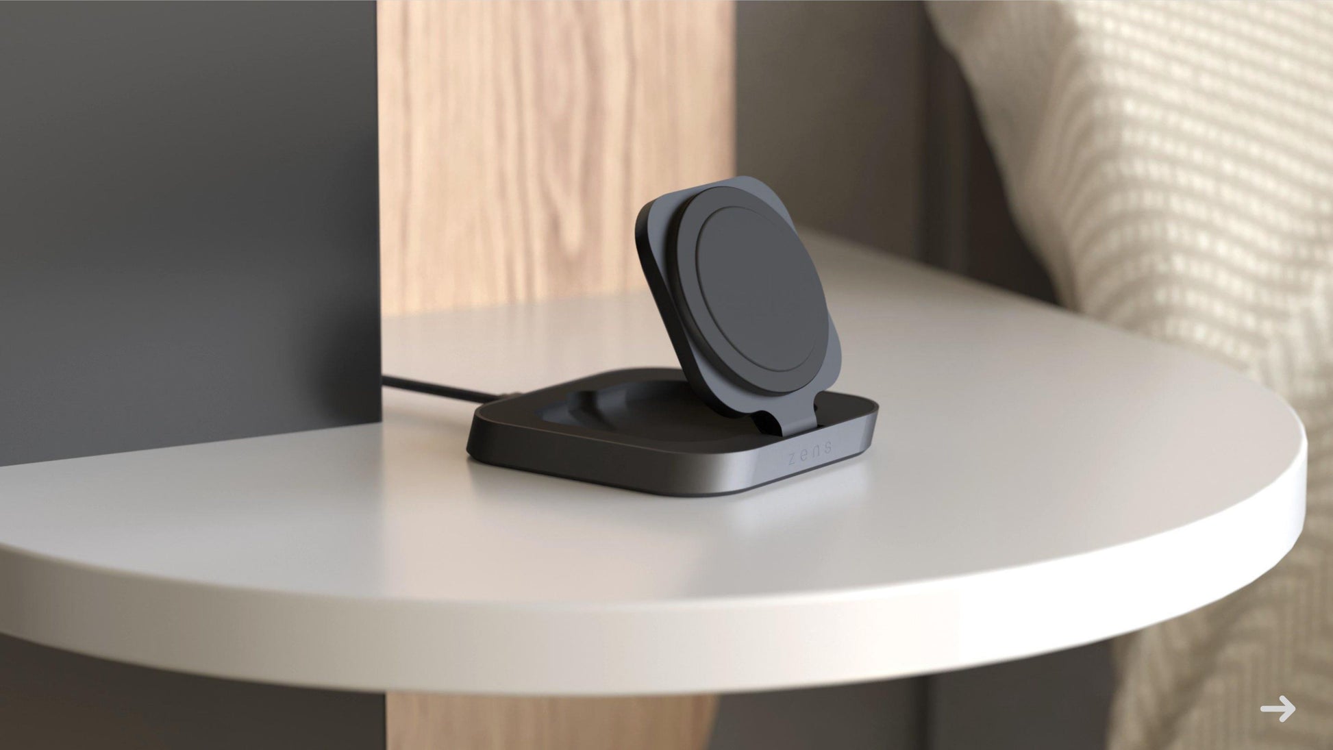 ZENS ZESC16B/00 Kabelloses Ladegerät 15 W – MagSafe-kompatibel, Qi – für iPhone, Kopfhörer