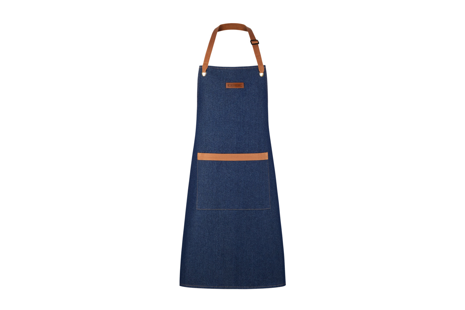 Le Creuset Küchenschürze 80 × 1 cm, Baumwolle, Blau