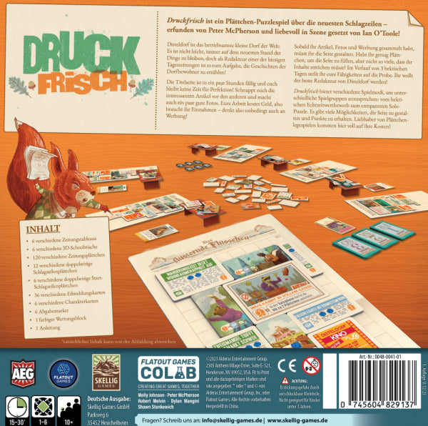 Skellig Games Druckfrisch – Kartenspiel, 1–6 Spieler, ab 12 Jahren, 30 Min., DE