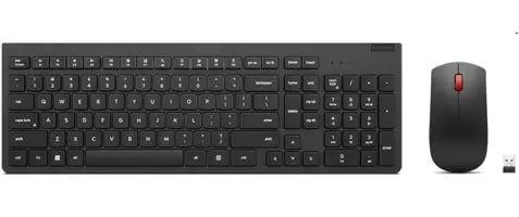 Lenovo Tastatur- und Maus-Set – 2,4 GHz USB-A (Nano-Empfänger) – Schwarz