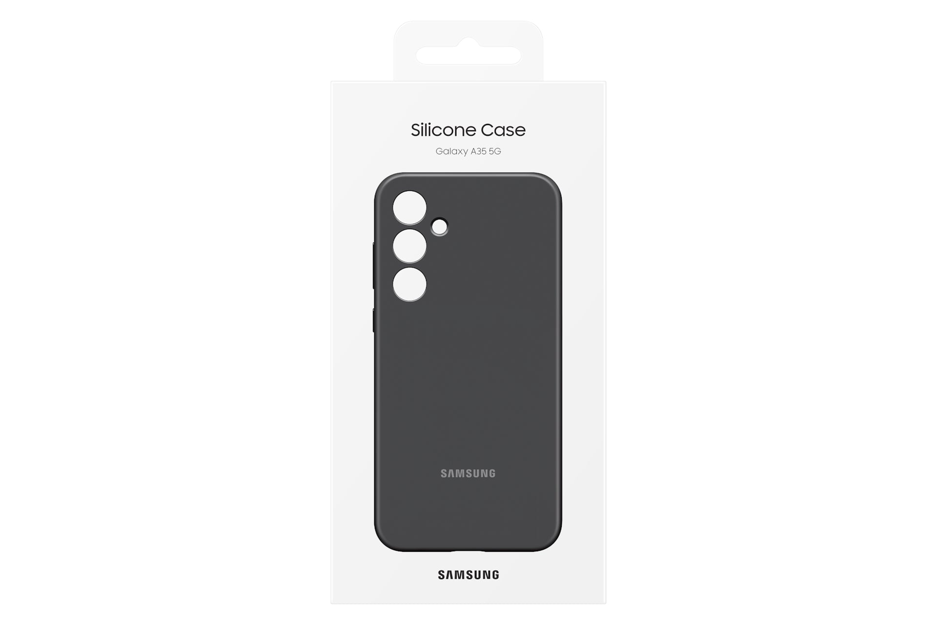 Samsung Backcover – für Samsung Galaxy A35 5G, Silikon, Schwarz, stossfest, kratzresistent