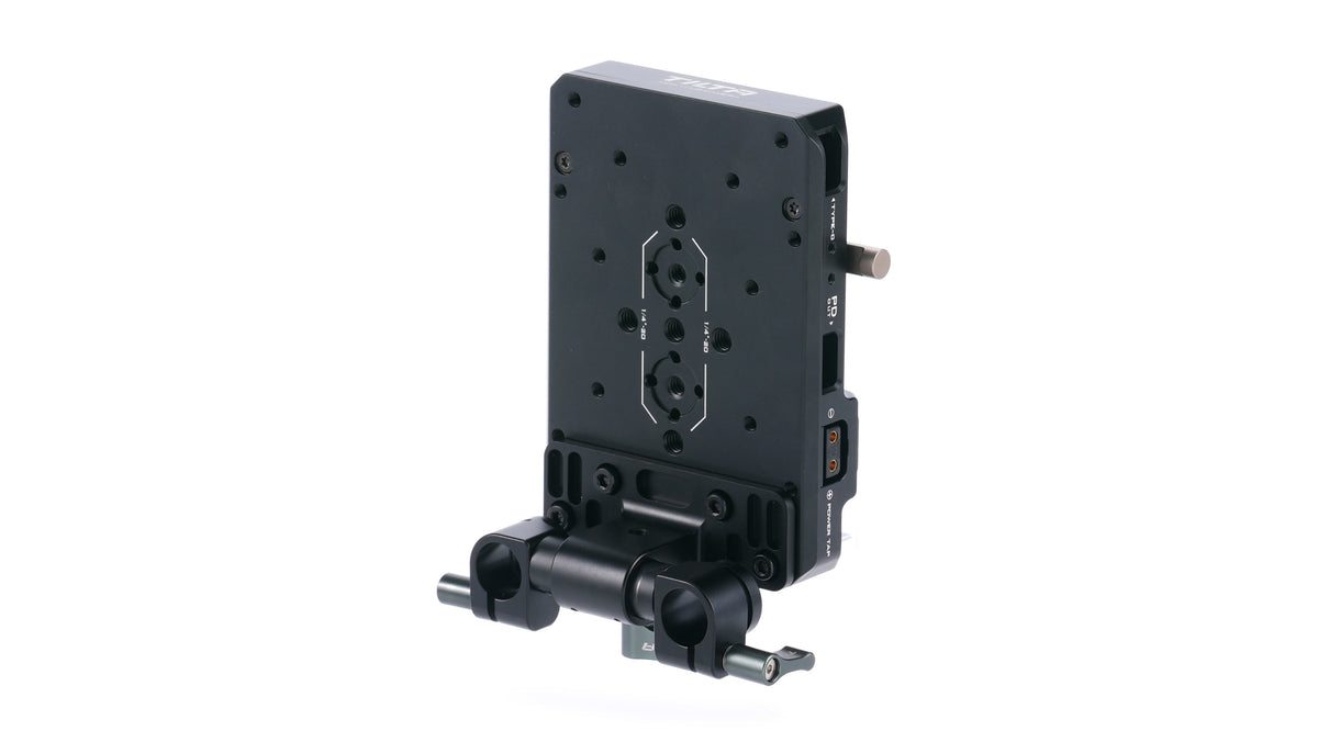 Tilta TA-BTP3-V-B V-Mount-Akkuplatte – Schwarz, Aluminium/Edelstahl – 152,4 × 101,6 × 101,6 mm, 453,5 g
