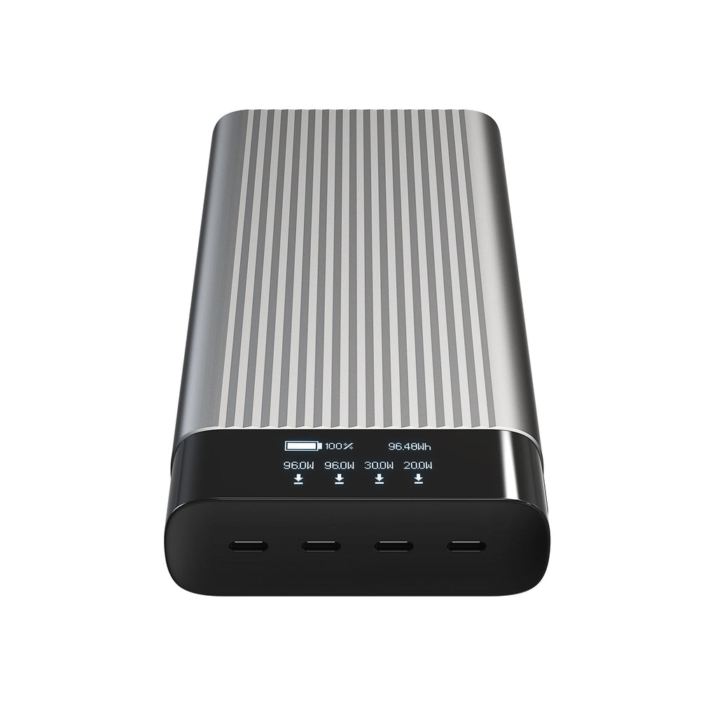 HYPER HJ245B Powerbank 27'000 mAh – 100 W PD, Silber