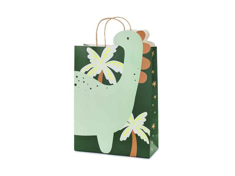 PartyDeco Geschenktasche Dinosaurier – 240 × 370 × 100 mm – 1 Stk.