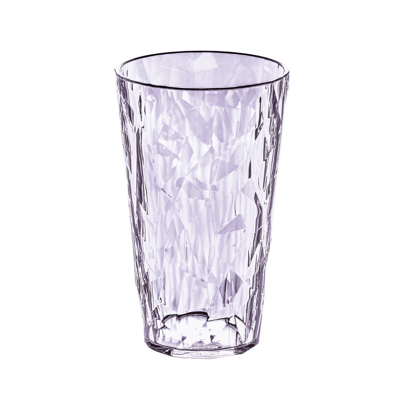 koziol Becher Club Light L – 400 ml, Ø 8,8 cm, H 14,1 cm, Kunststoff, Violett, stapelbar