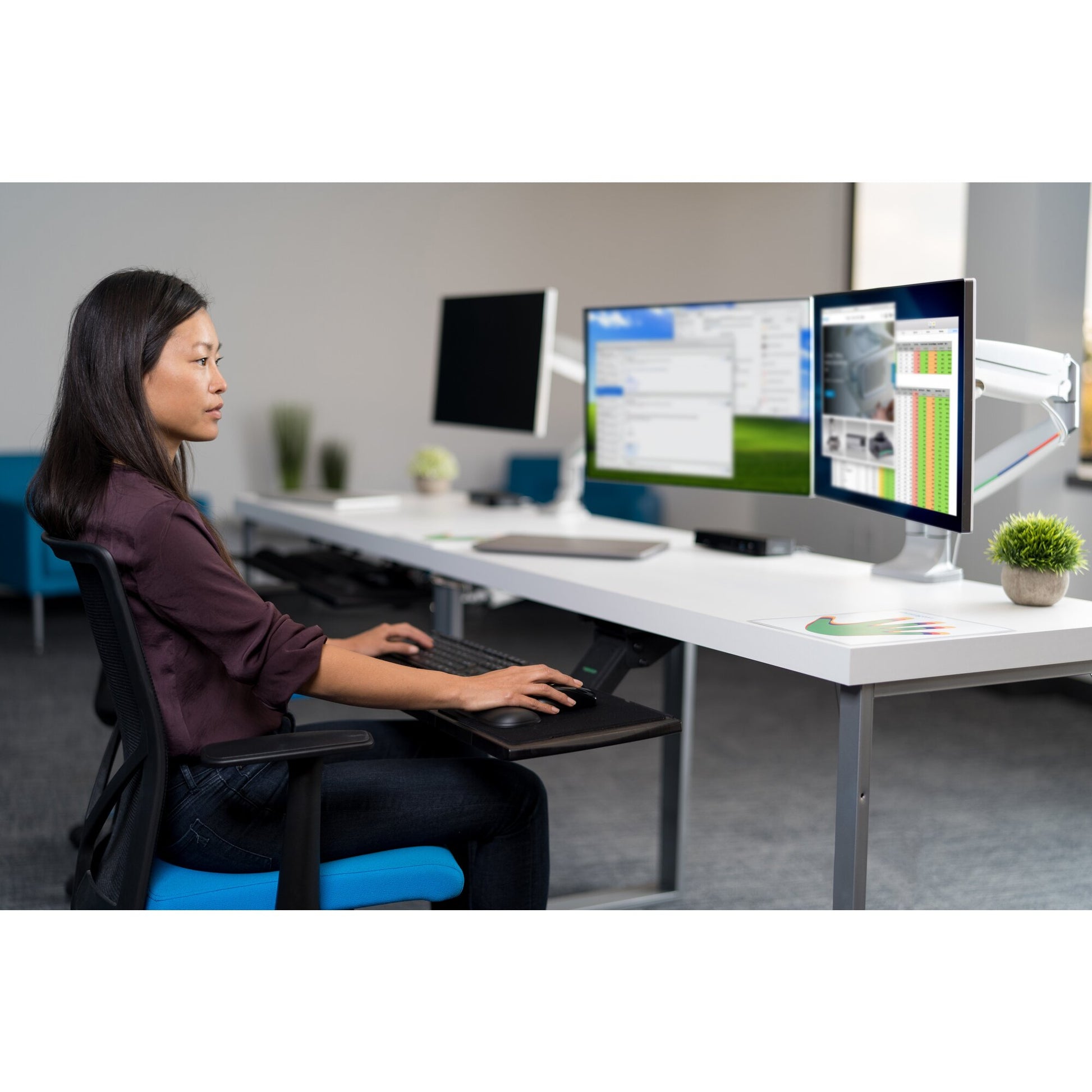 Kensington One-Touch – Monitorarm, Single, höhenverstellbar
