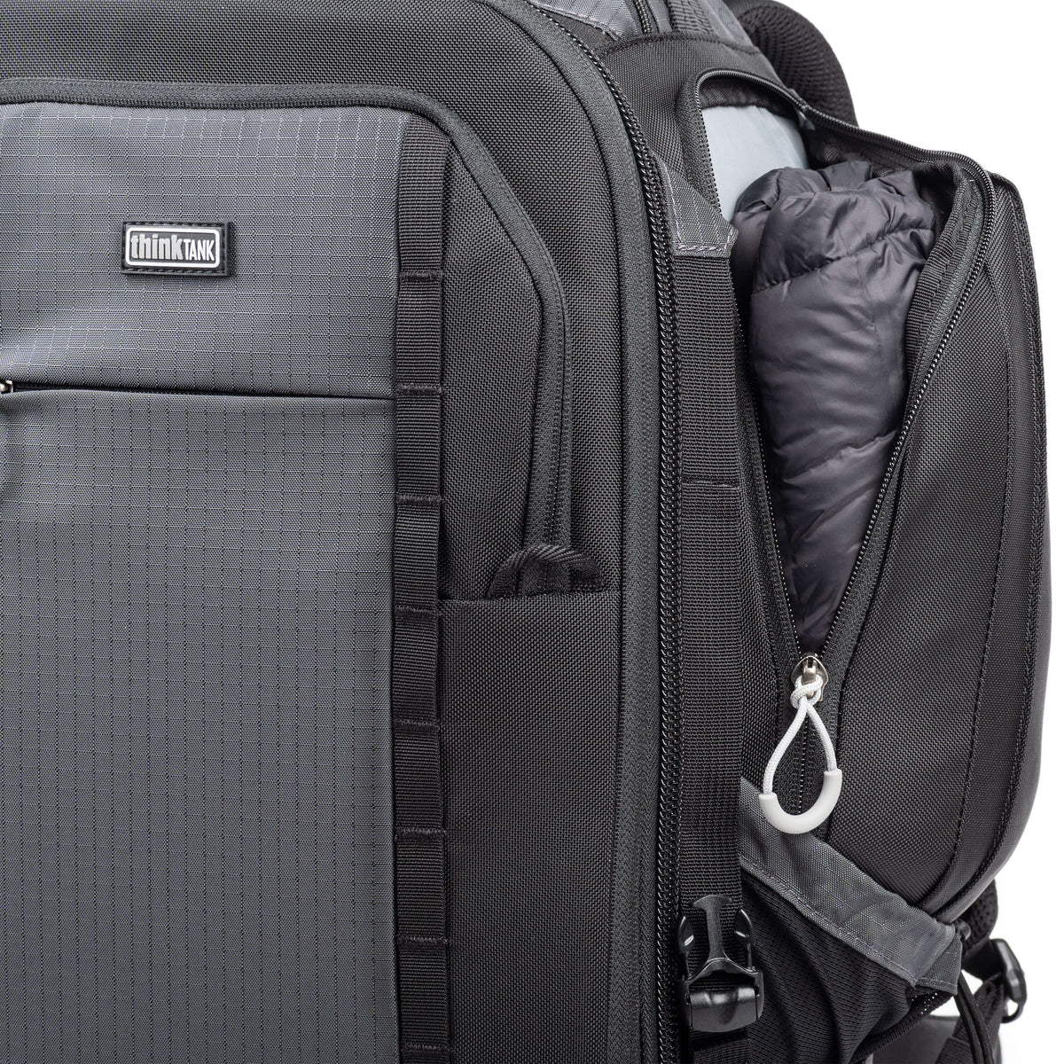 Think Tank FirstLight Rucksack – 35 l, 6 Objektive, wasserfest – für DSLR, Systemkamera, Drohne – Schwarz