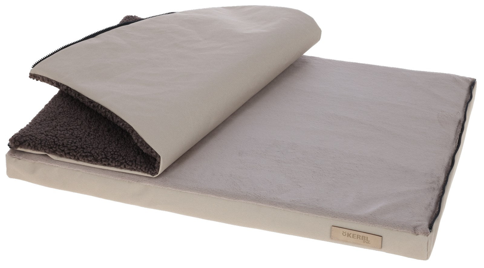 Kerbl Wohndecke – Baumwolle, Polyester, Beige/Braun – 100 × 65 cm