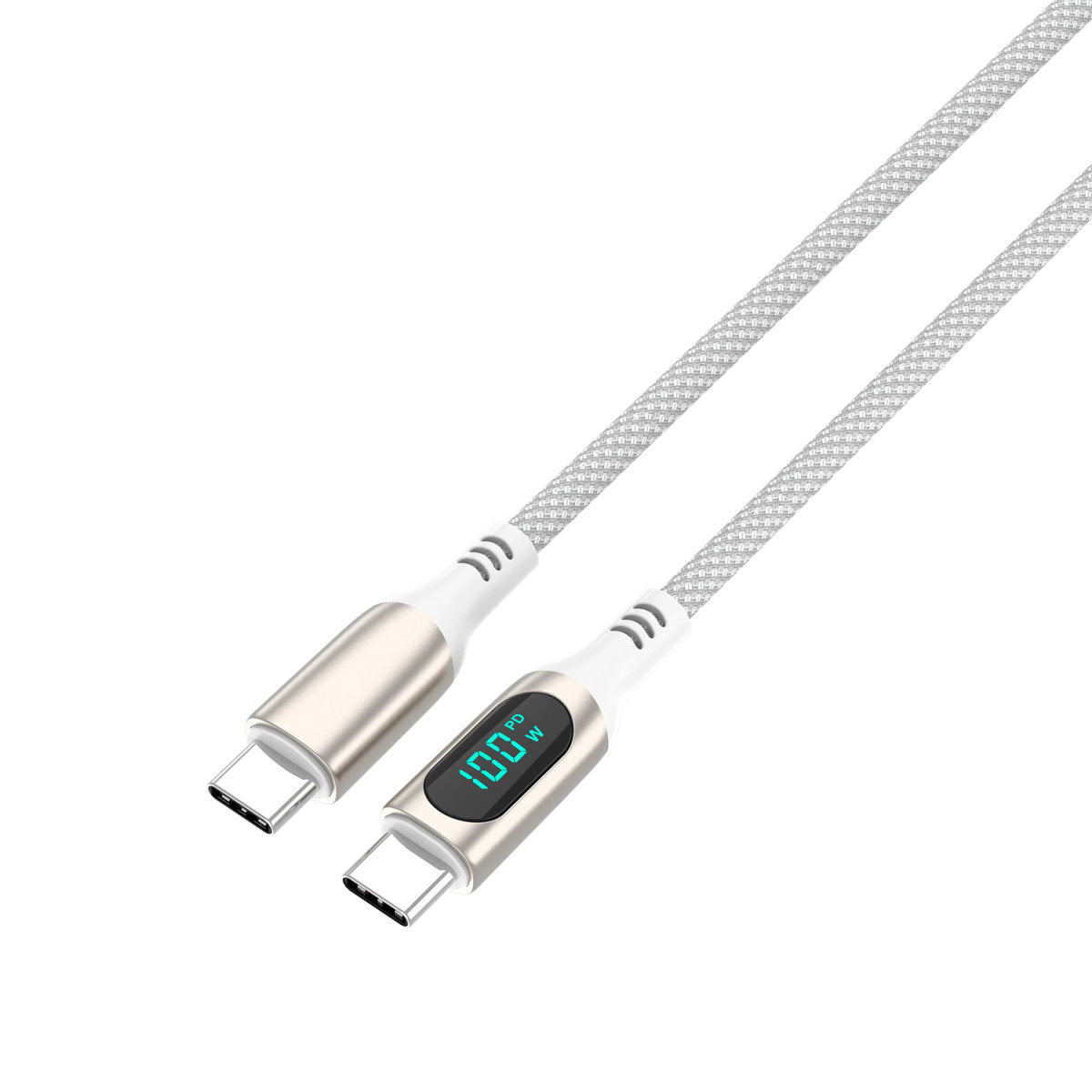 4smarts USB-C auf USB-C Kabel – USB 2.0 (480 Mbit/s) – 3 m – PD 100 W – Geflochten