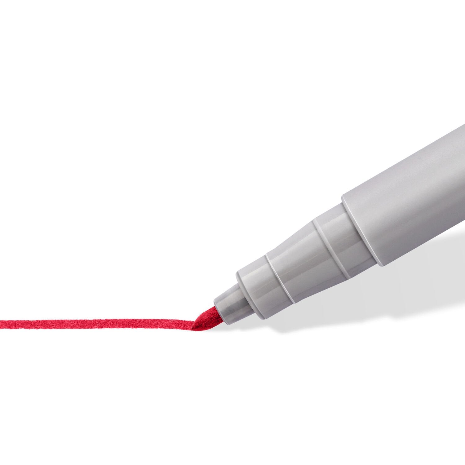Staedtler OHP-Marker – Rundspitze 1 mm, Rot, 10 Stk., feucht abwischbar, nachfüllbar – für viele Oberflächen