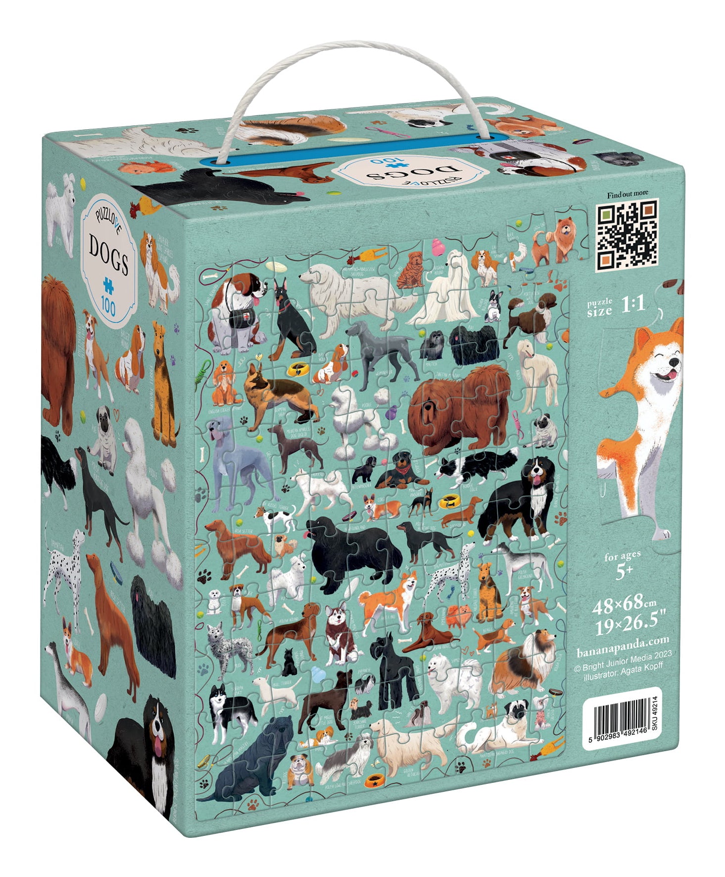Banana Panda Puzzlover Dogs – Logikspiel, ab 5 Jahren, mehrsprachig
